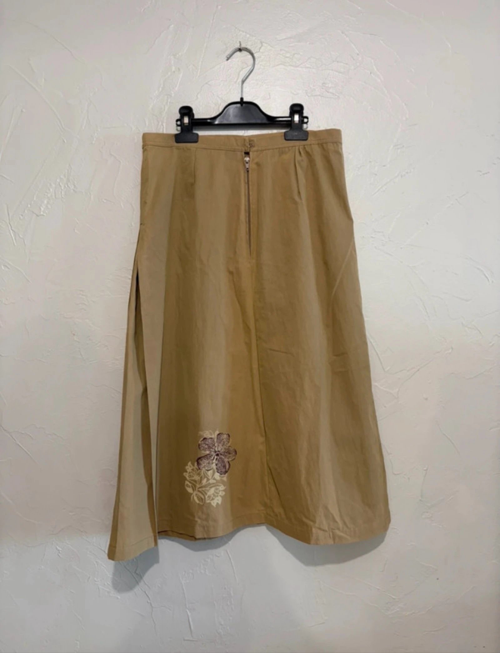 Falda beige vintage de talle alta talla 40 – photo 7